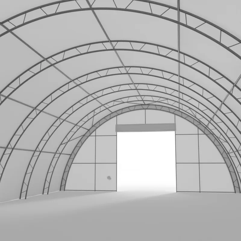 Plachtová hala zosilnená 12,2x18 m PVC 750 g/m²