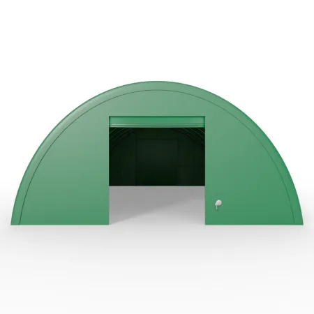 Plachtová hala zosilnená 12,2x18 m PVC 750 g/m² v zelenom vyhotovení