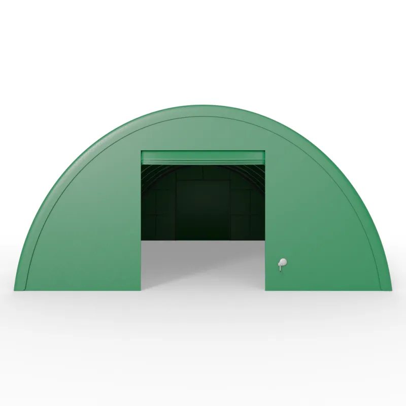 Plachtová hala zosilnená 12,2x30 m PVC 900 g/m² v zelenom vyhotovení