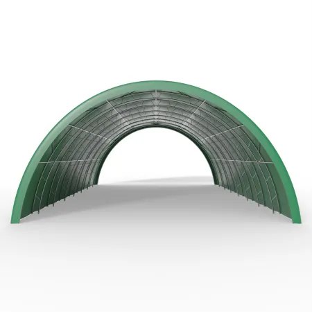 Zosilnená oblúková stanová hala 12,2x24 m PVC 900 g/m² v zelenom vyhotovení