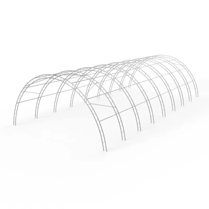 Zosilnená oblúková stanová hala 12,2x24 m PVC 900 g/m² v zelenom vyhotovení