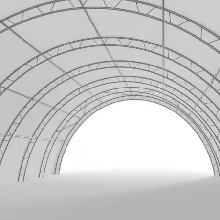 Zosilnená oblúková stanová hala 12,2x30 m PVC 750 g/m²
