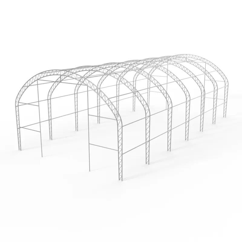 Plachtová hala s vertikálnymi bočnými stenami 12,2x18,3 m PVC 900 g/m²