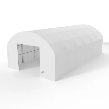 Plachtová hala s vertikálnymi bočnými stenami 12,2x24,4 m PVC 900 g/m²