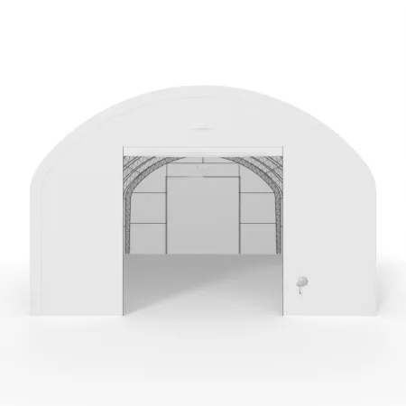 Plachtová hala s vertikálnymi bočnými stenami 12,2x30,5 m PVC 900 g/m²