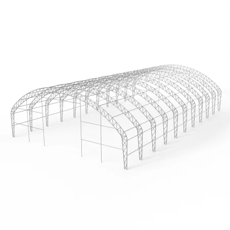 Plachtová hala s vertikálnymi bočnými stenami 18,3x24,4 m PVC 750 g/m²