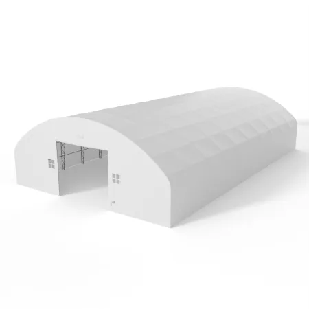 Plachtová hala s vertikálnymi bočnými stenami 18,3x36,6 m PVC 750 g/m²