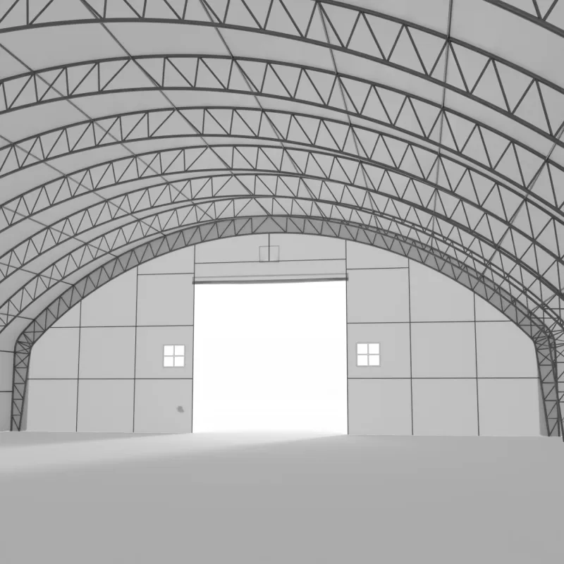 Plachtová hala s vertikálnymi bočnými stenami 21,5x36,6 m PVC 900 g/m²