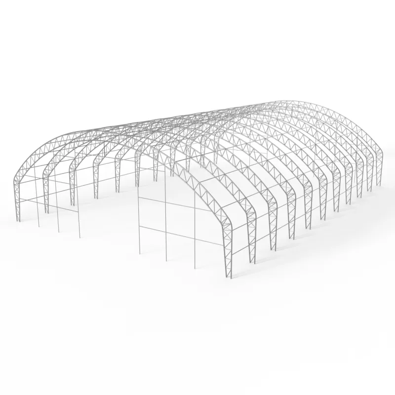 Plachtová hala s vertikálnymi bočnými stenami 21,5x45,75 m PVC 900 g/m²