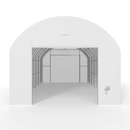 Plachtová hala s vertikálnymi bočnými stenami 6,1x18,3 m PVC 750 g/m²