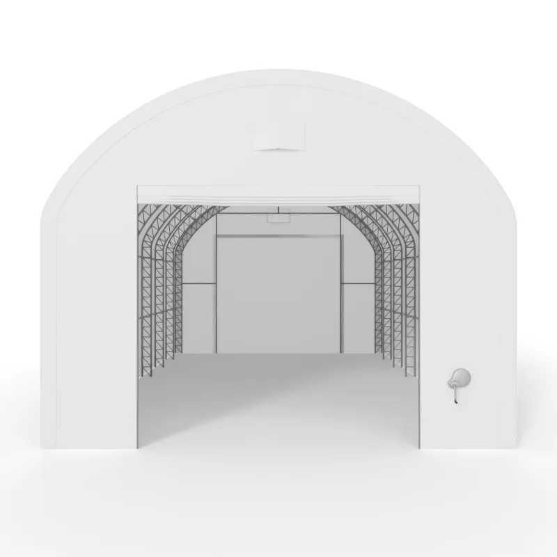 Plachtová hala s vertikálnymi bočnými stenami 6,1x9,15 m PVC 900 g/m²