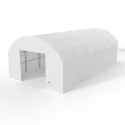 Plachtová hala s vertikálnymi bočnými stenami 9,15x9,15 m PVC 750 g/m²