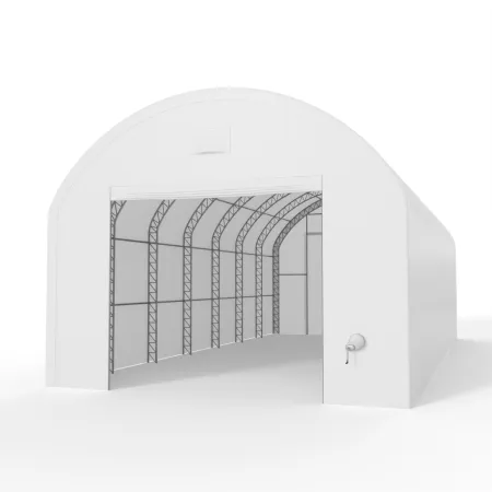 Plachtová hala s vertikálnymi bočnými stenami 6,1x23,79 m PVC 900 g/m²