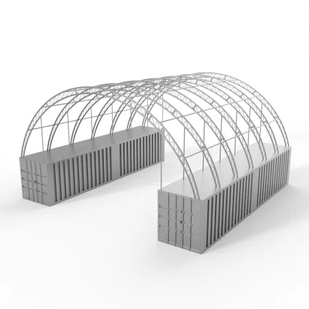 Kontajnerové prestrešenie XL 18x12 m PVC 750 g/m²