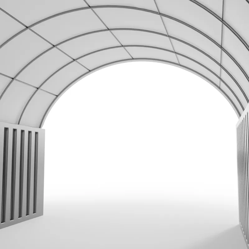 Kontajnerové prestrešenie 6x12 m PVC 750 g/m²