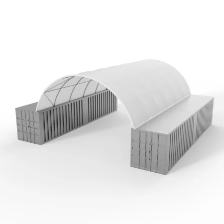 Kontajnerové prestrešenie 8x12 m PVC 750 g/m²