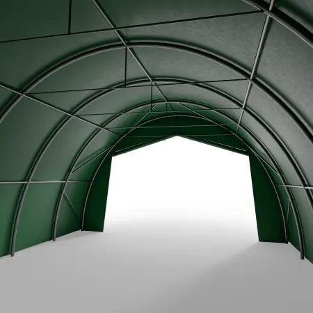 Plachtová hala 6,1x6,1 m PVC 750 g/m² v zelenom vyhotovení