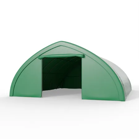 Plachtová hala 9,76x10 m PVC 750 g/m² v zelenom vyhotovení