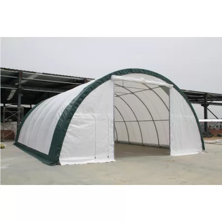 Zakrivená stanová hala 9,15x18m PVC 750g/m2