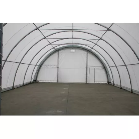 Zakrivená stanová hala 9,15x18m PVC 750g/m2