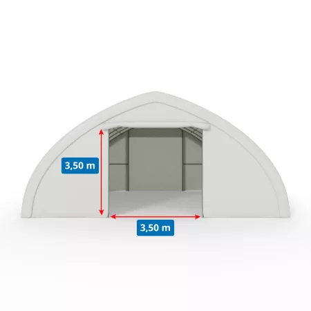 Zakrivená stanová hala 9,76x12m PVC 750g/m2