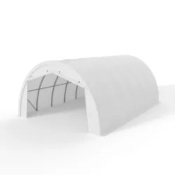 Zakrivená stanová hala 6,1x12,8 m PVC 750g/m2