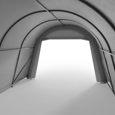 Plachtový garážový stan 3,66x6,1 m PVC 900 g/m²