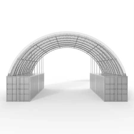 Strecha kontajnera 21,35x12m PVC 900g/m2